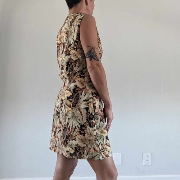 Dangerfield Jungle Print Dress with Pockets. Size M - Picture 3 of 7
